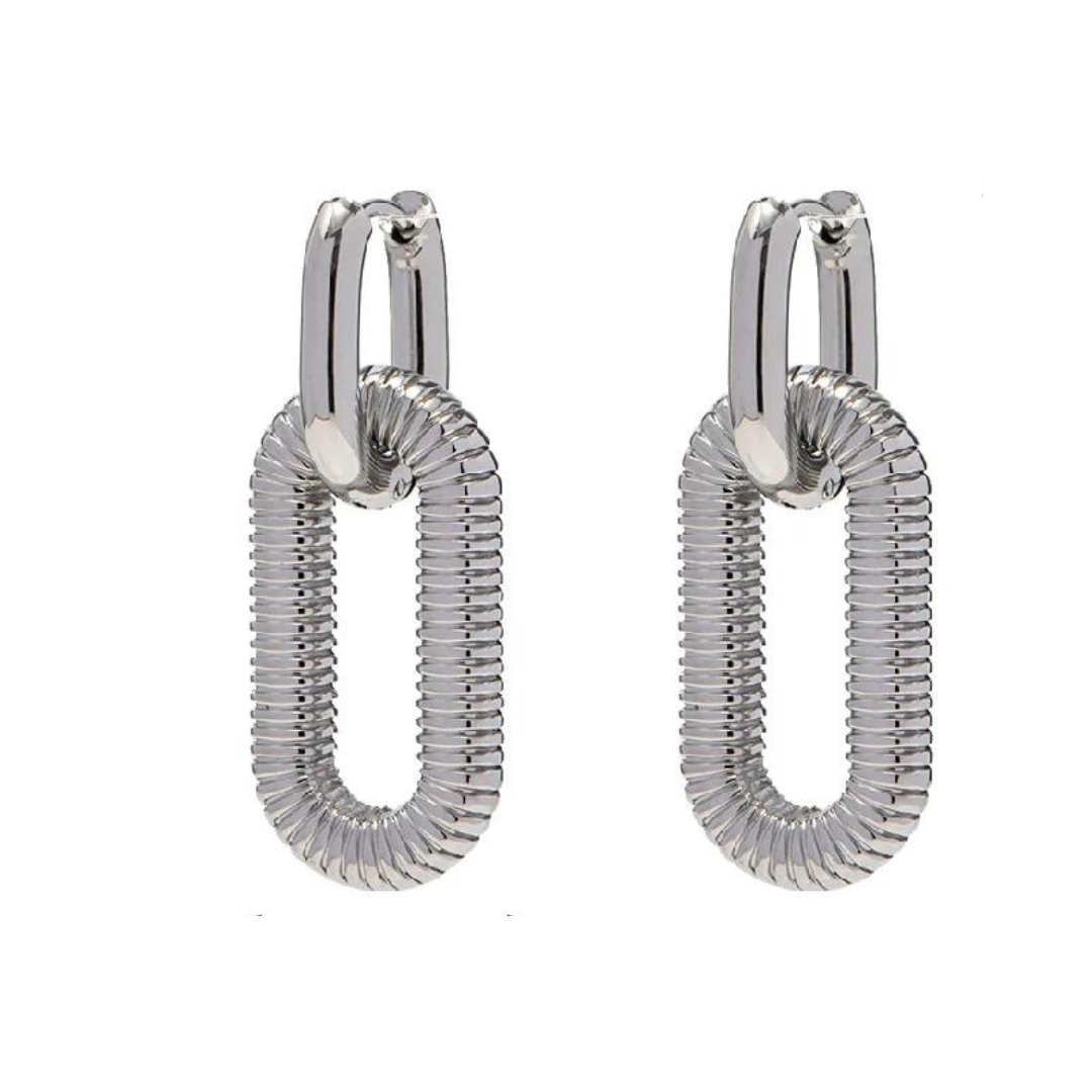 Duo 2-in-1 Earrings - Silver & Gold