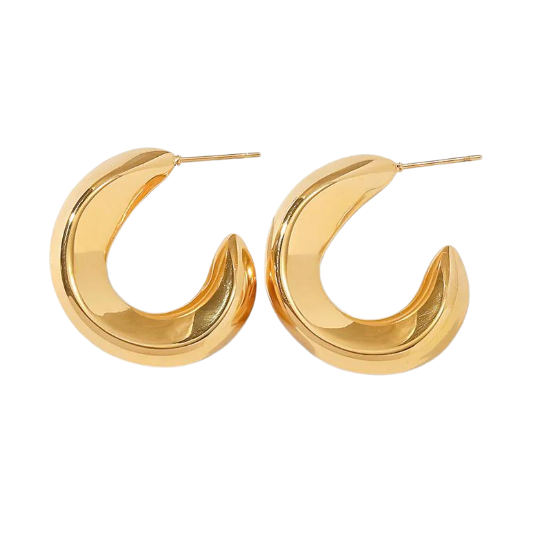 Chunky Gold Earring