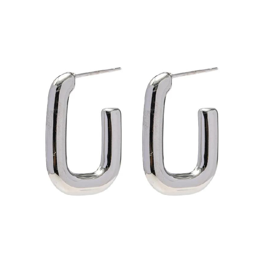 Divine Silver Hoops