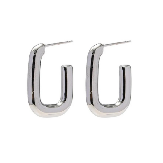 Divine Silver Hoops