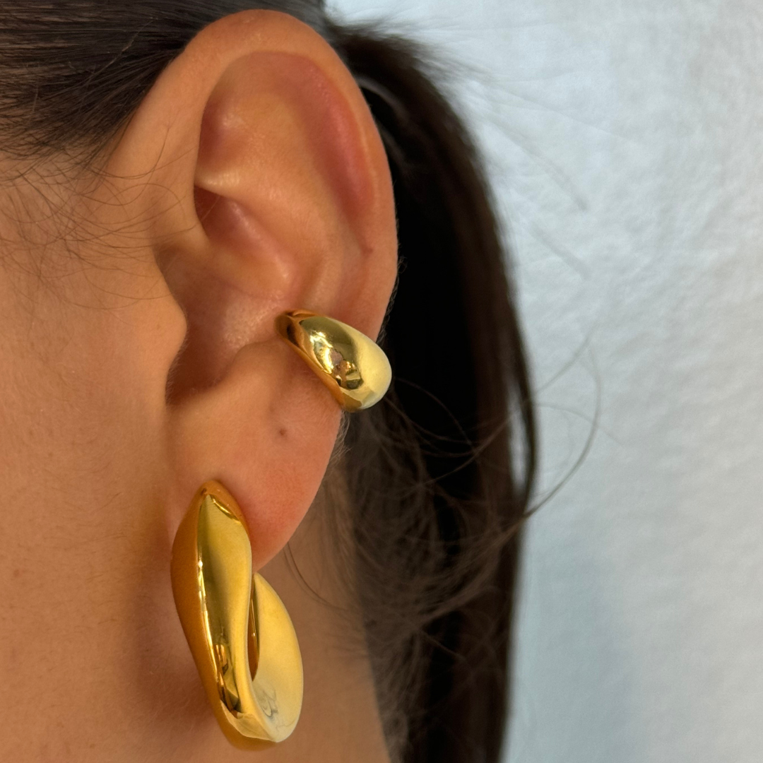 Chunky Gold Earring